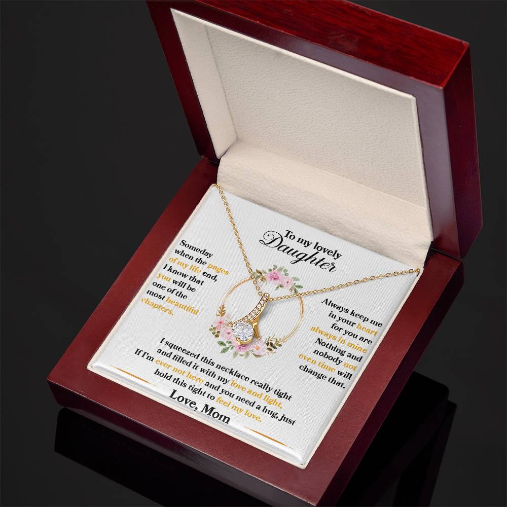 Alluring Beauty Necklace (Yellow & White Gold Variants) for My Lovely Daughter