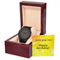 Wooden Watch for Son Happy Birthday - yellow hearts BG