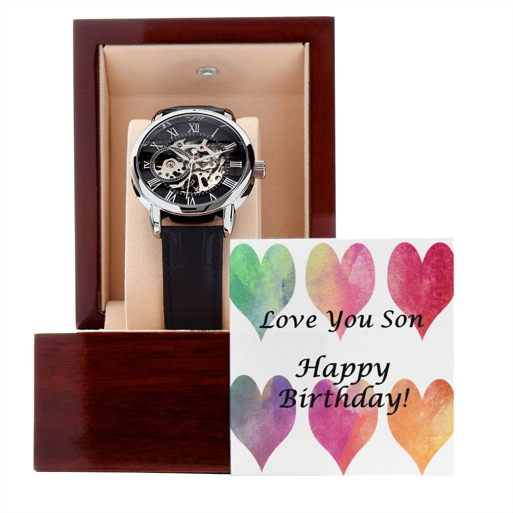 Men's Openwork Watch - for Son's Birthday