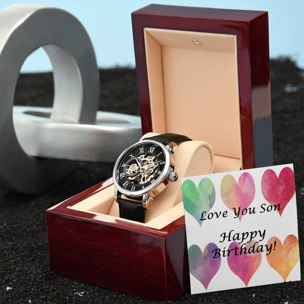 Men's Openwork Watch - for Son's Birthday