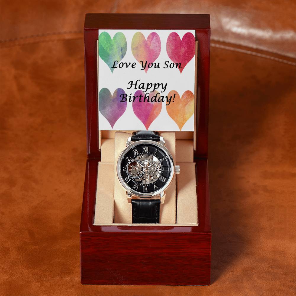 Men's Openwork Watch - for Son's Birthday