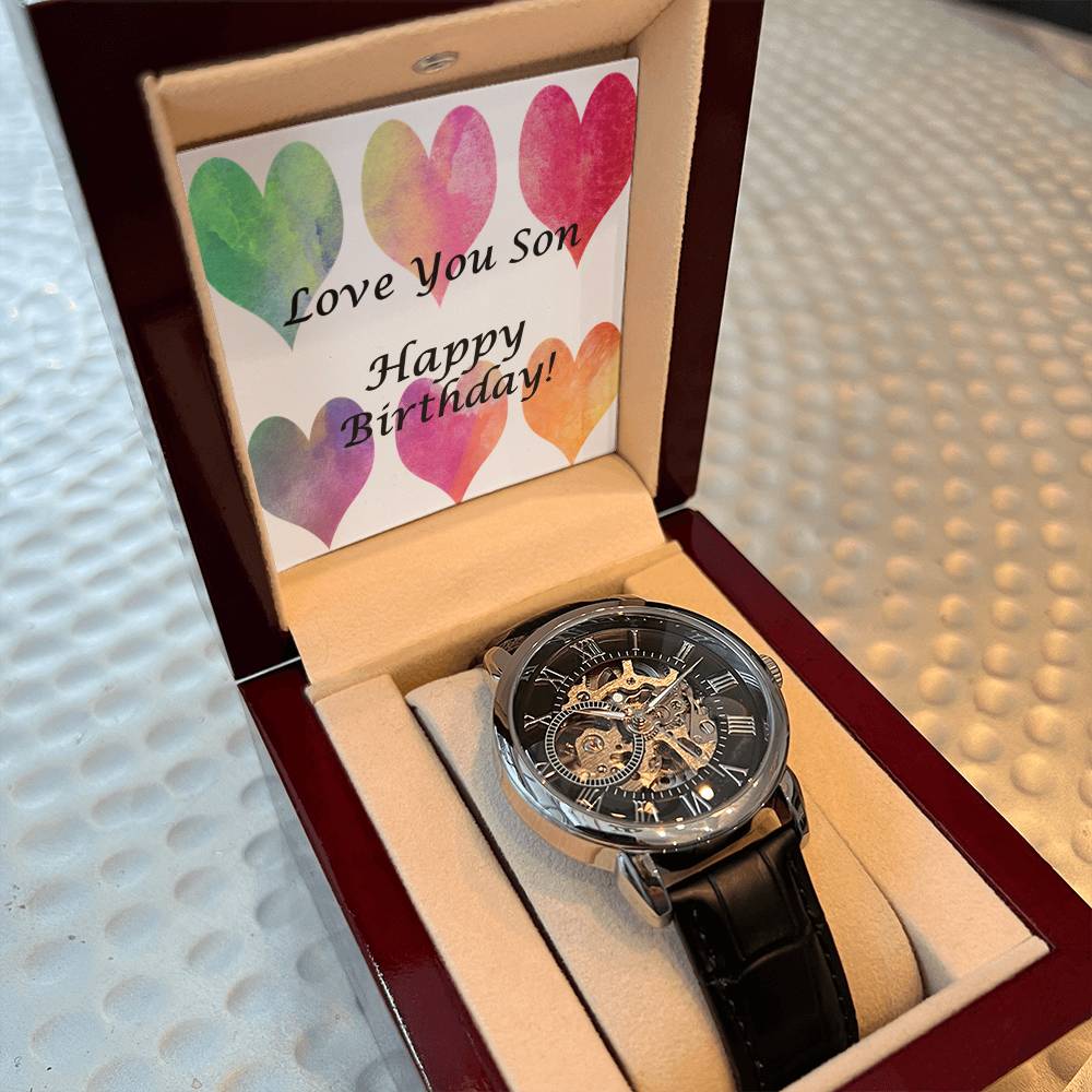 Men's Openwork Watch - for Son's Birthday