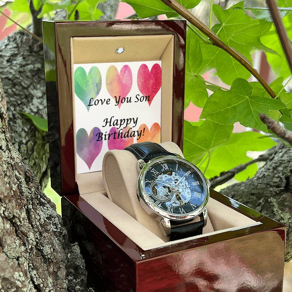 Men's Openwork Watch - for Son's Birthday