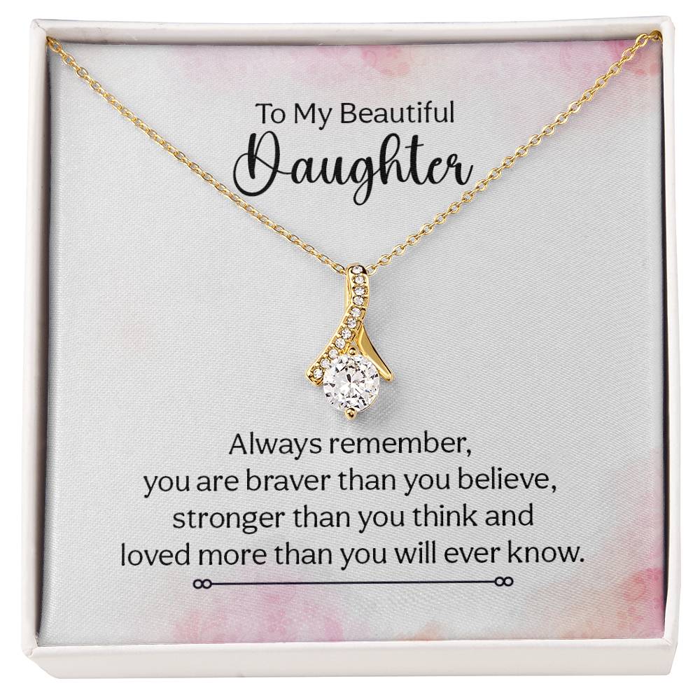 Alluring Beauty Necklace (Yellow & White Gold Variants) for Daughter