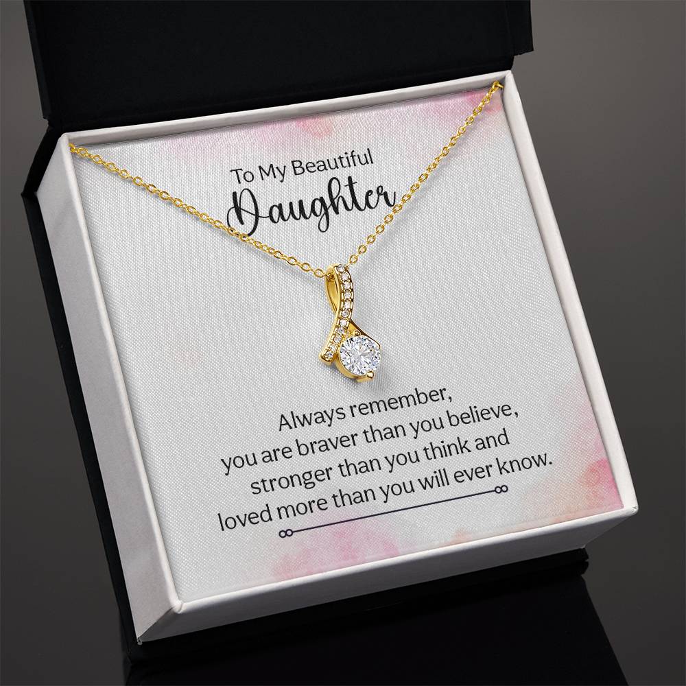 Alluring Beauty Necklace (Yellow & White Gold Variants) for Daughter