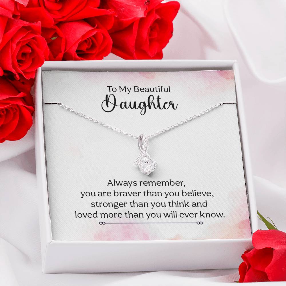 Alluring Beauty Necklace (Yellow & White Gold Variants) for Daughter