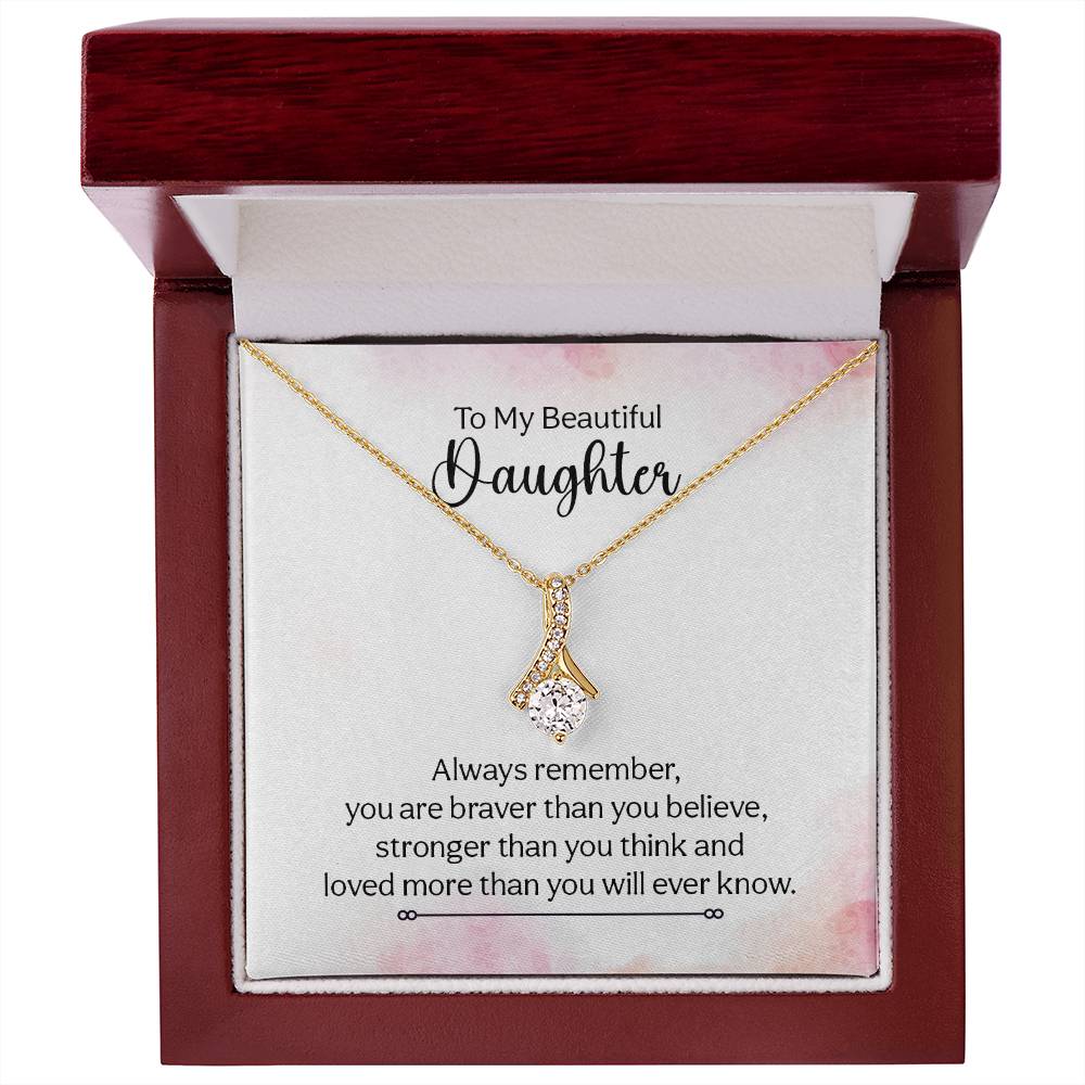 Alluring Beauty Necklace (Yellow & White Gold Variants) for Daughter