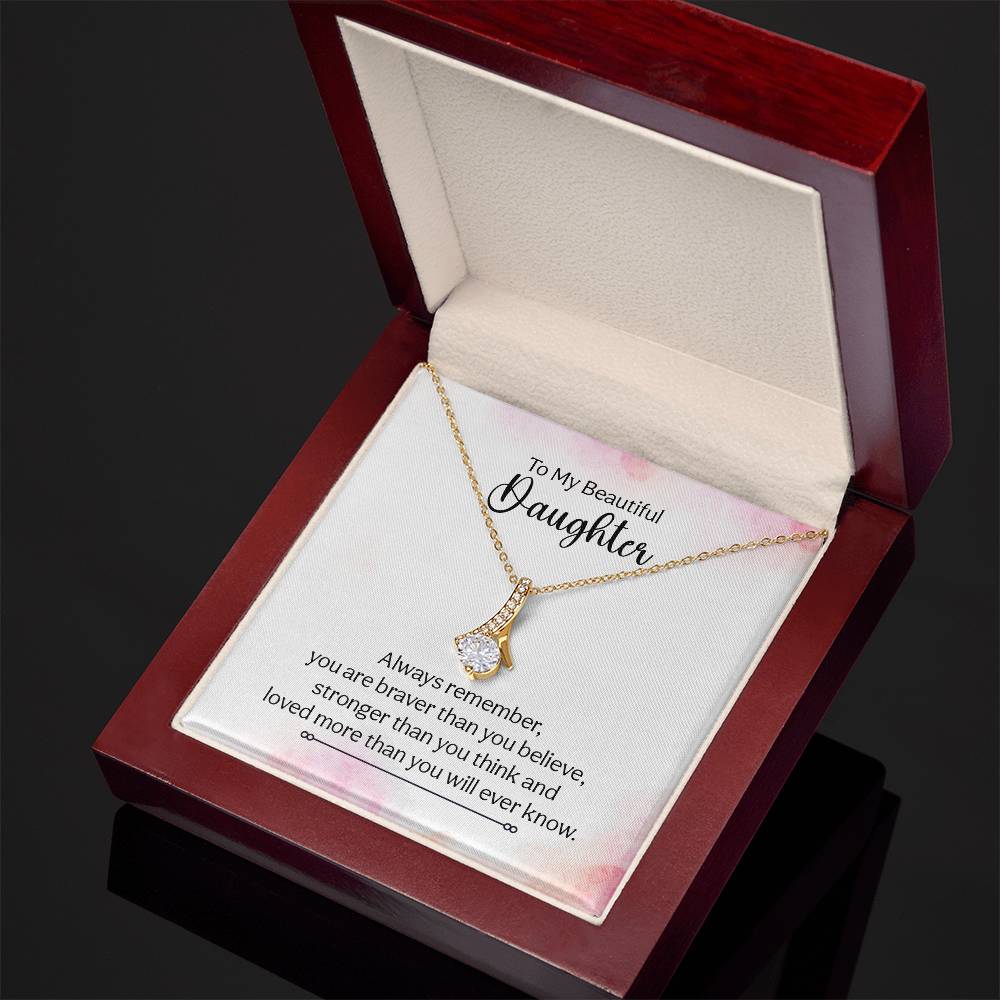 Alluring Beauty Necklace (Yellow & White Gold Variants) for Daughter