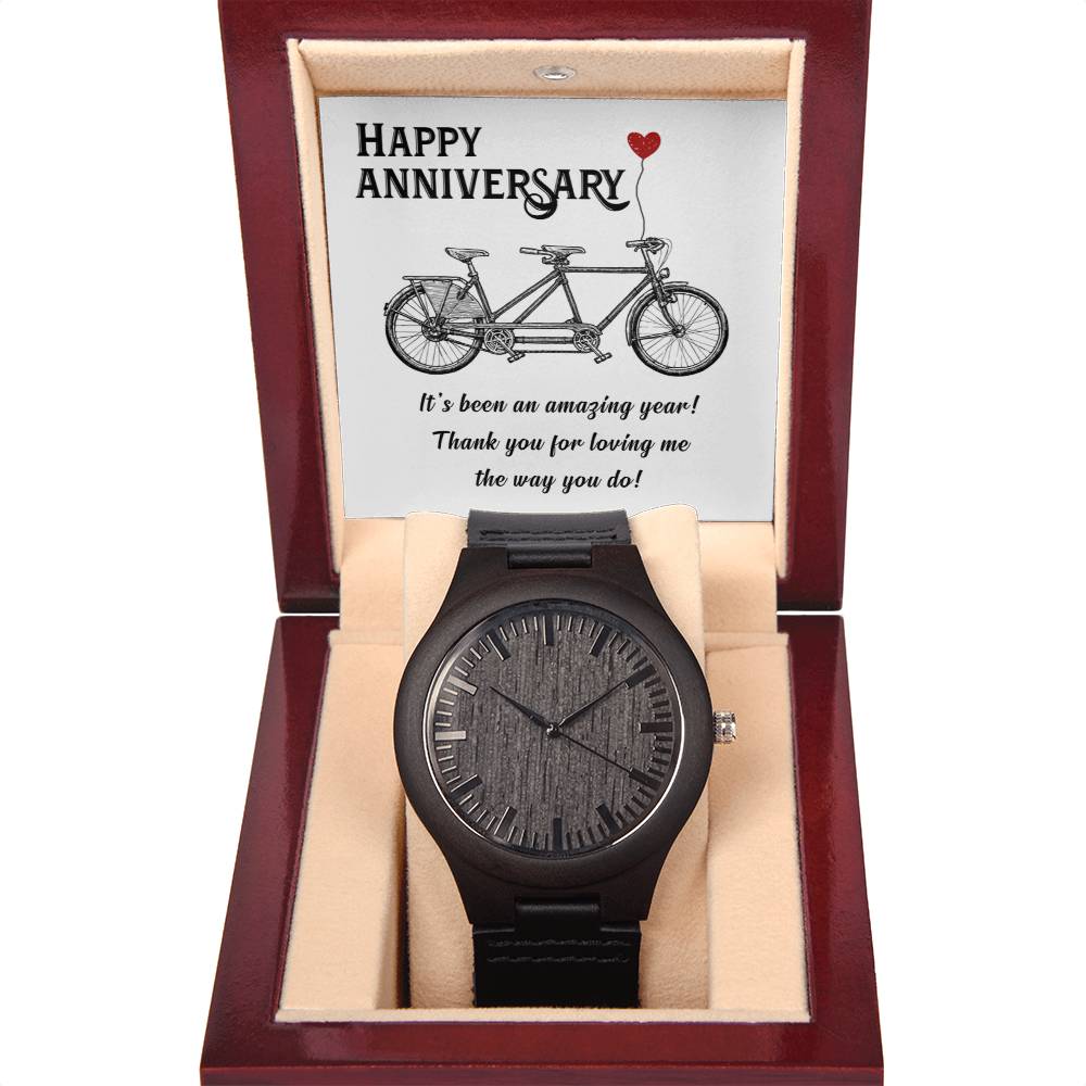 Wooden Watch - Happy Anniversary