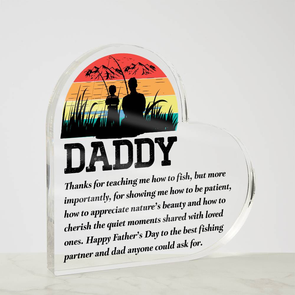 Heart Acrylic Plaque - Daddy