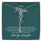 Flower Name Necklace for Mom from Daughter