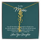Flower Name Necklace for Mom from Daughter