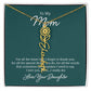 Flower Name Necklace for Mom from Daughter