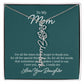 Flower Name Necklace for Mom from Daughter