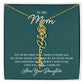Flower Name Necklace for Mom from Daughter