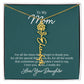 Flower Name Necklace for Mom from Daughter
