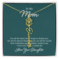 Flower Name Necklace for Mom from Daughter