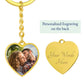 Drive Safe Personalized Heart Keychain For Love
