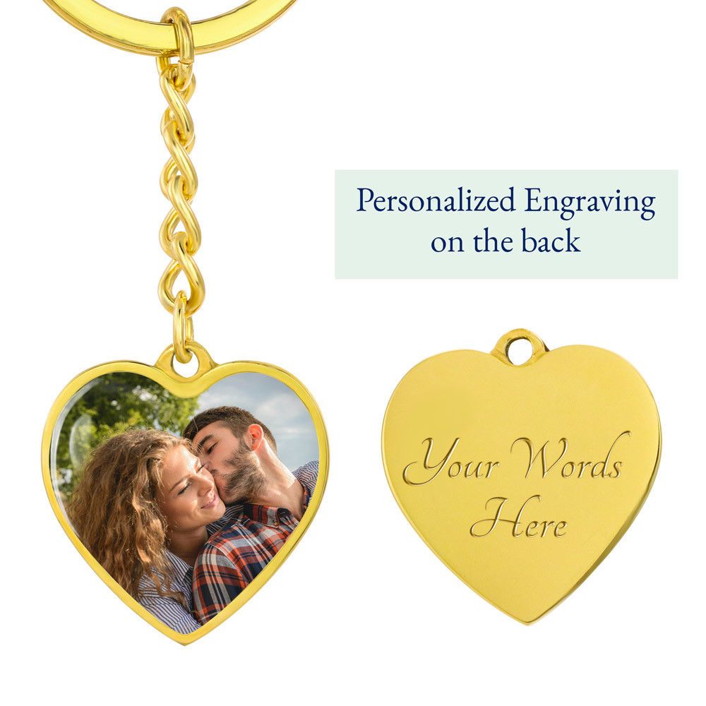 Drive Safe Personalized Heart Keychain For Love