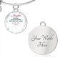 Personalized Circle Bangle For Daughter