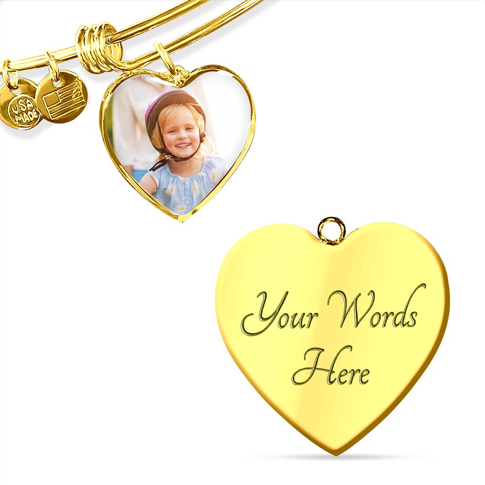 Custom Heart Bangle