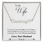 Heart Name Necklace Personalized  (with message card)
