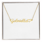 Heart Name Necklace Personalized  (with message card)