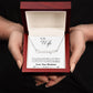 Heart Name Necklace Personalized  (with message card)