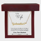 Heart Name Necklace Personalized  (with message card)