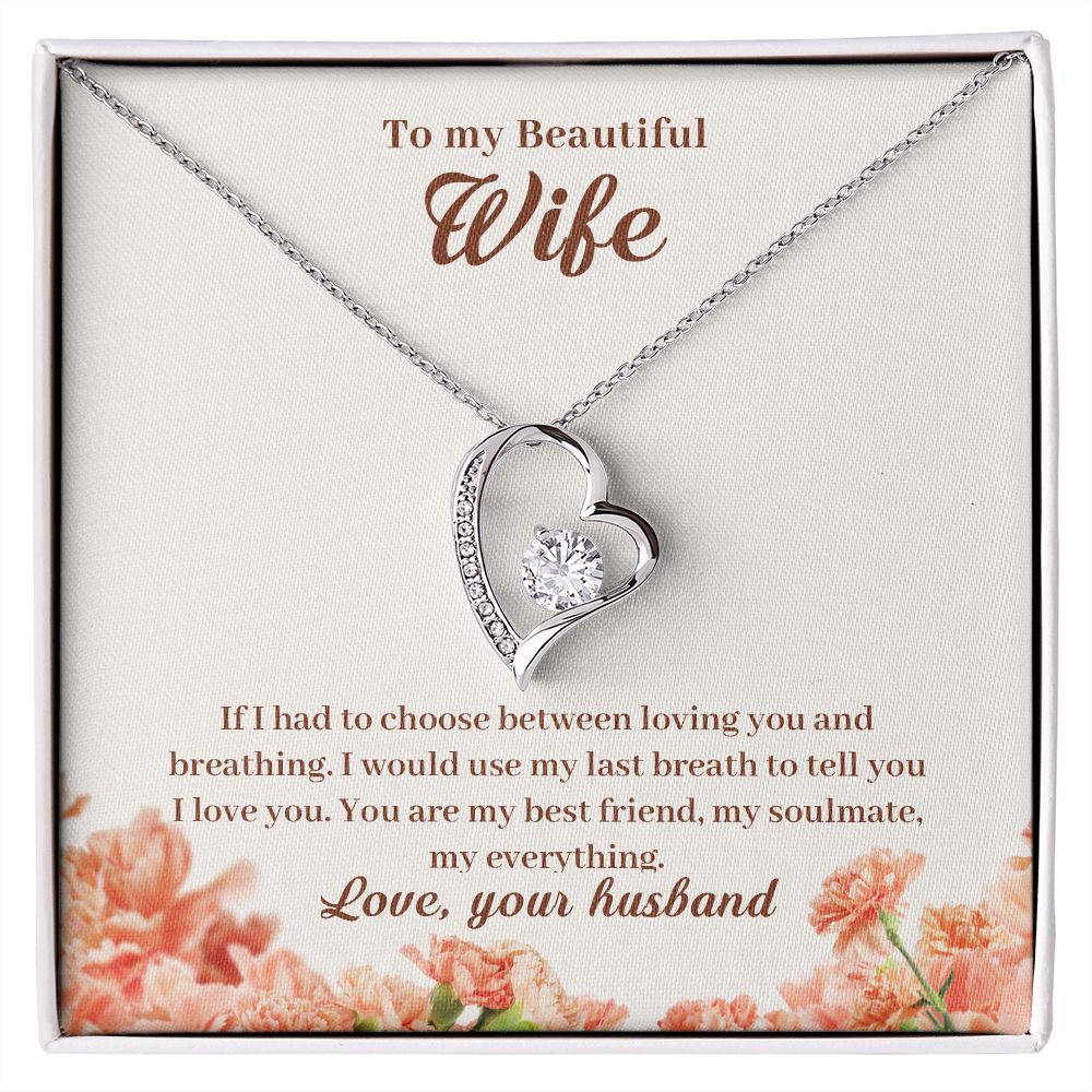 Forever Love Necklace To My Beautiful Wife