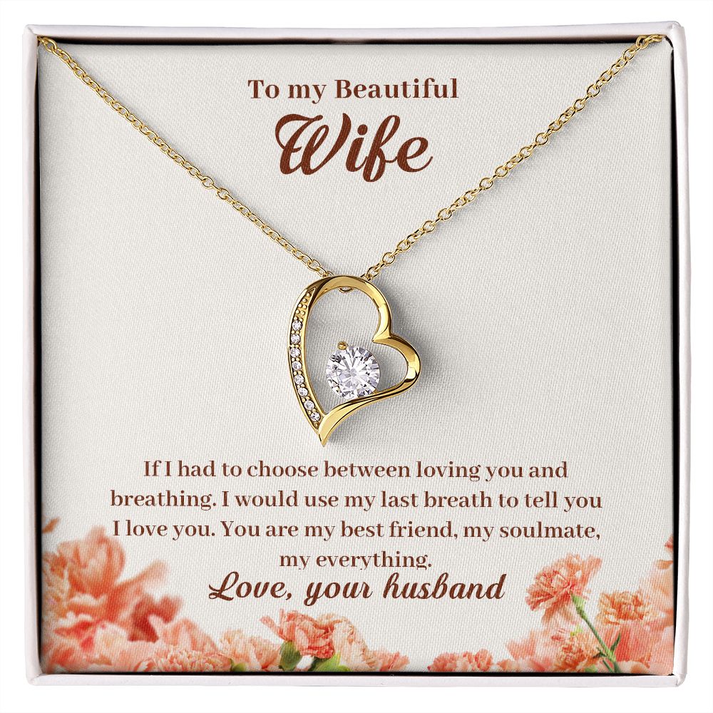 Forever Love Necklace To My Beautiful Wife