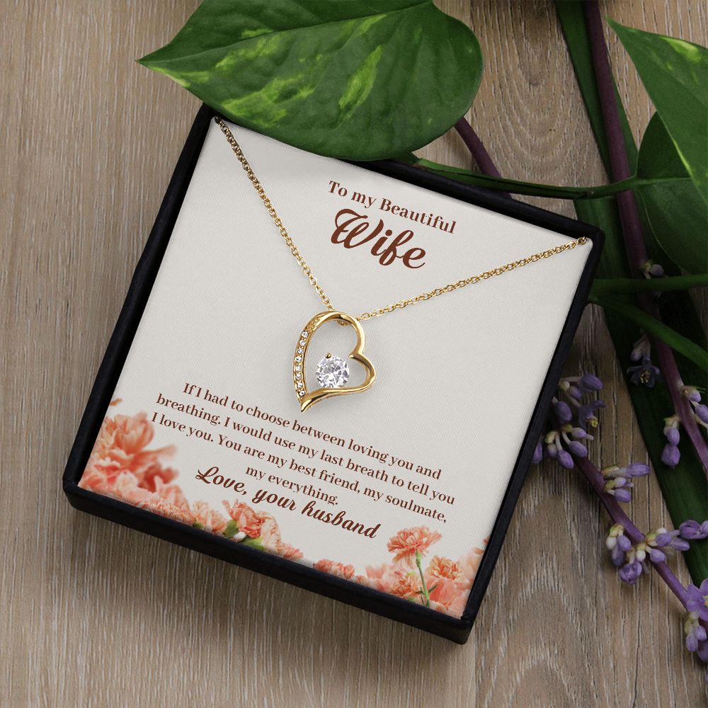 Forever Love Necklace To My Beautiful Wife