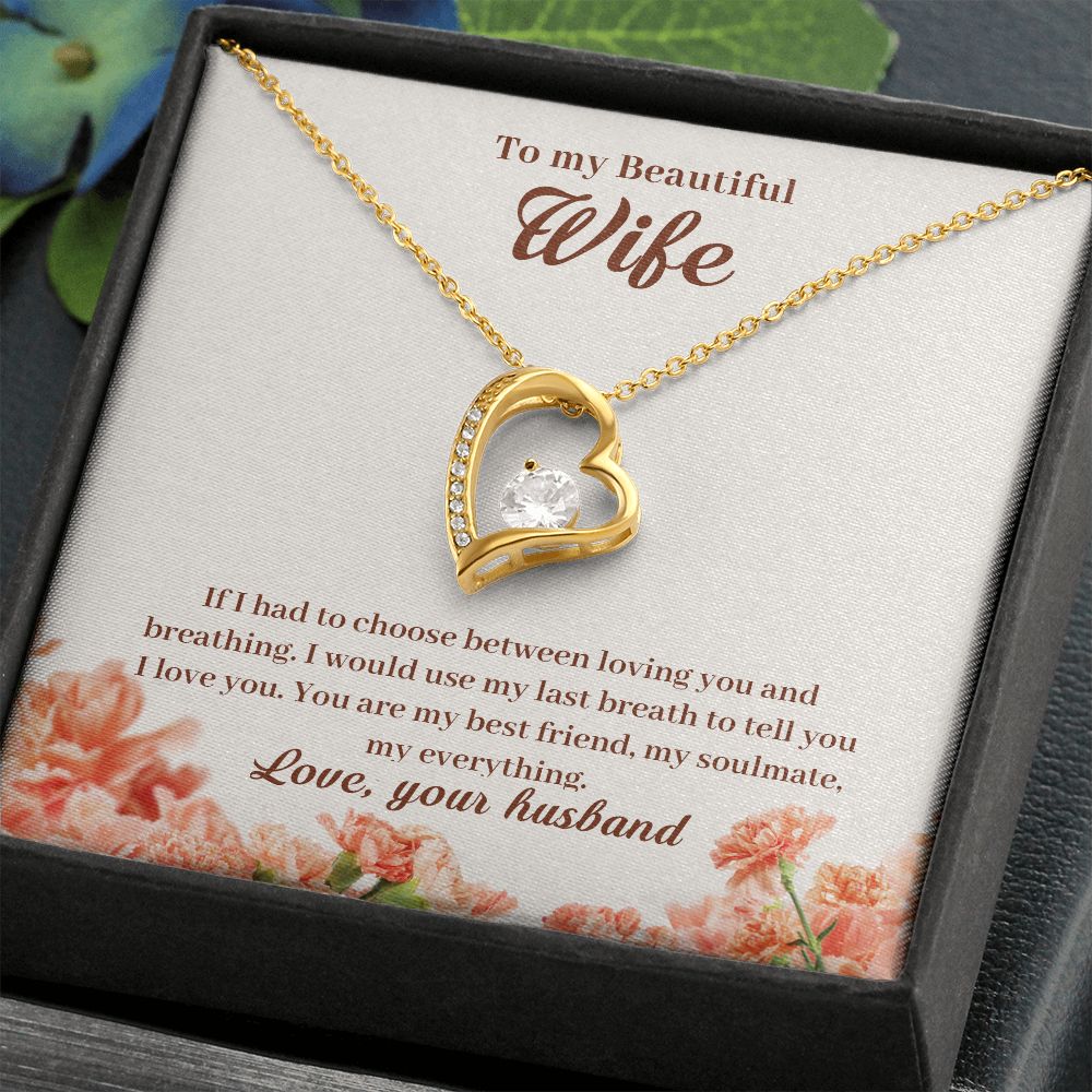 Forever Love Necklace To My Beautiful Wife